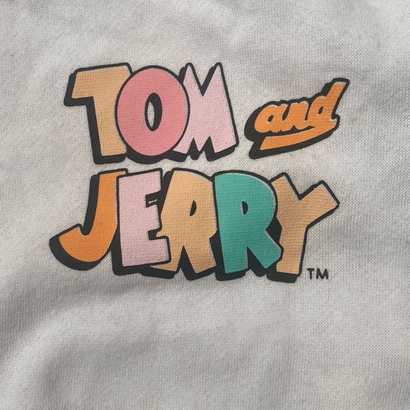 Vintage Tom & Jerry Sweatshirt Cartoon Graphic Long Sleeve Men XL - Picture 2 of 6